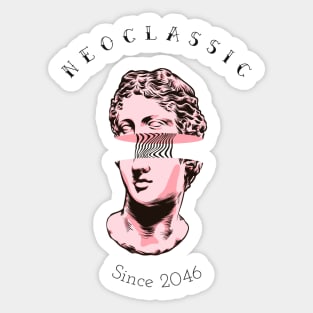 Neoclassical Since 2046 Sculpture Trippy Art Sticker